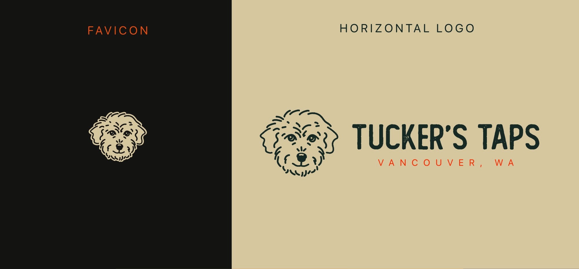Tucker's Taps favicon and horizontal logo